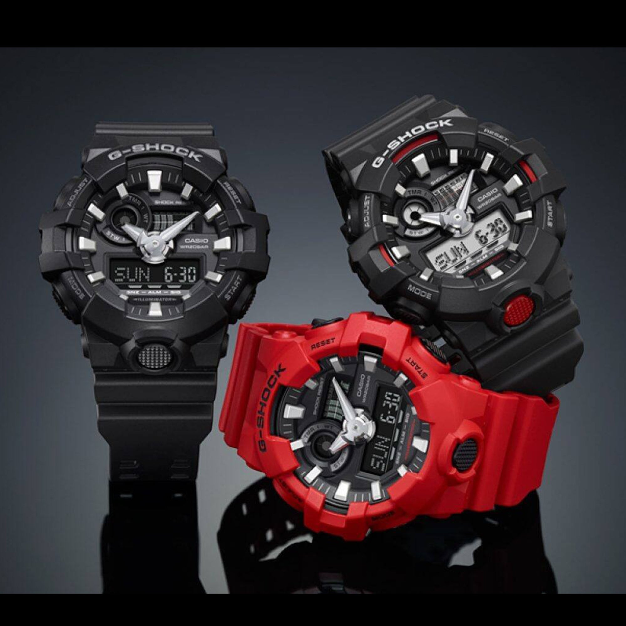 Casio Casio GA700-1B Men's Luxury Watches Black Quartz Ana-Digi Dial Sporty Wrist Watch G-Shock Daily