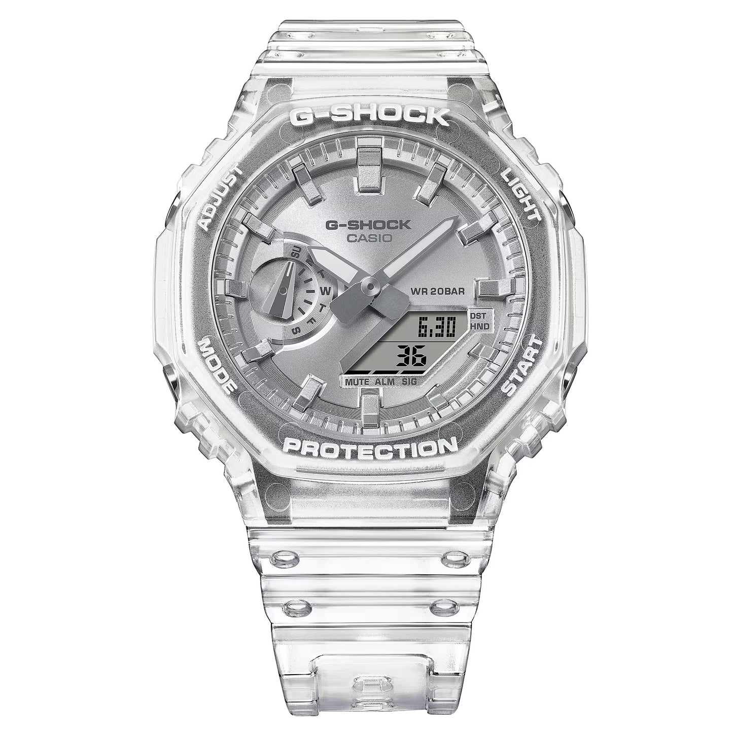 Casio G-Shock GA-2100BM-7A8CR Silver Dial Analog Digital Watch Japan New