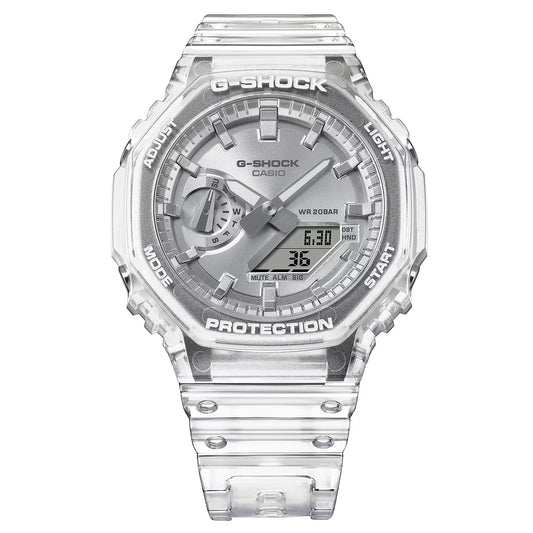 Casio G-Shock GA-2100BM-7A8CR Silver Dial Analog Digital Watch Japan New