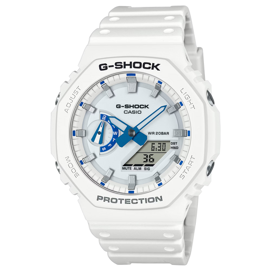 New Casio G-Shock Analog-Digital 2100Series Men's White Watch GA2100HDS-7A