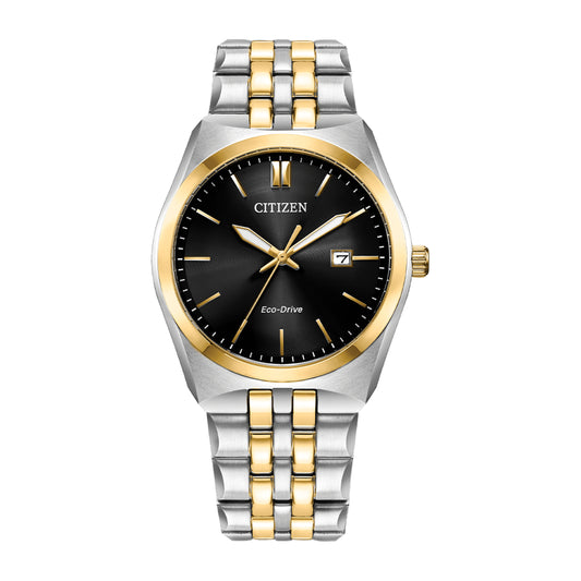 Citizen Corso Men Black Stainless Steel Watch