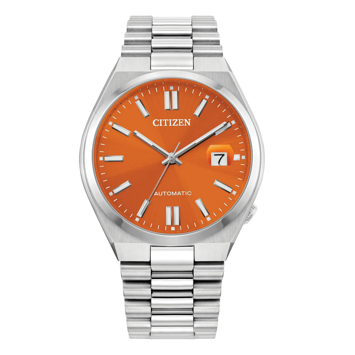 TSUYOSA Orange Dial Stainless Steel Bracelet NJ0151-53Z