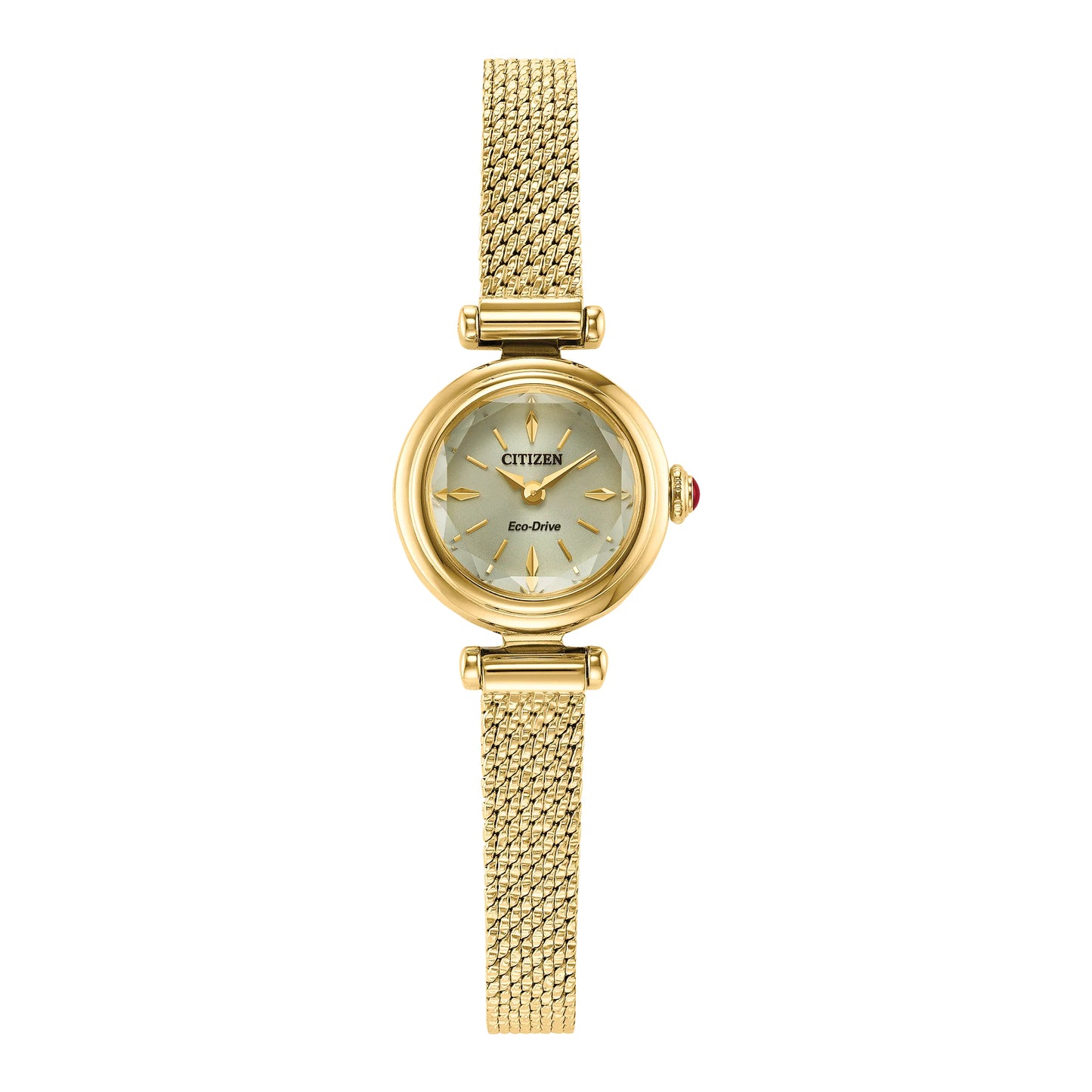 Citizen Eco-Drive Fio Gold-Tone Dial Gold-Tone Stainless Steel Watch 18.4mm - EG7086-57P