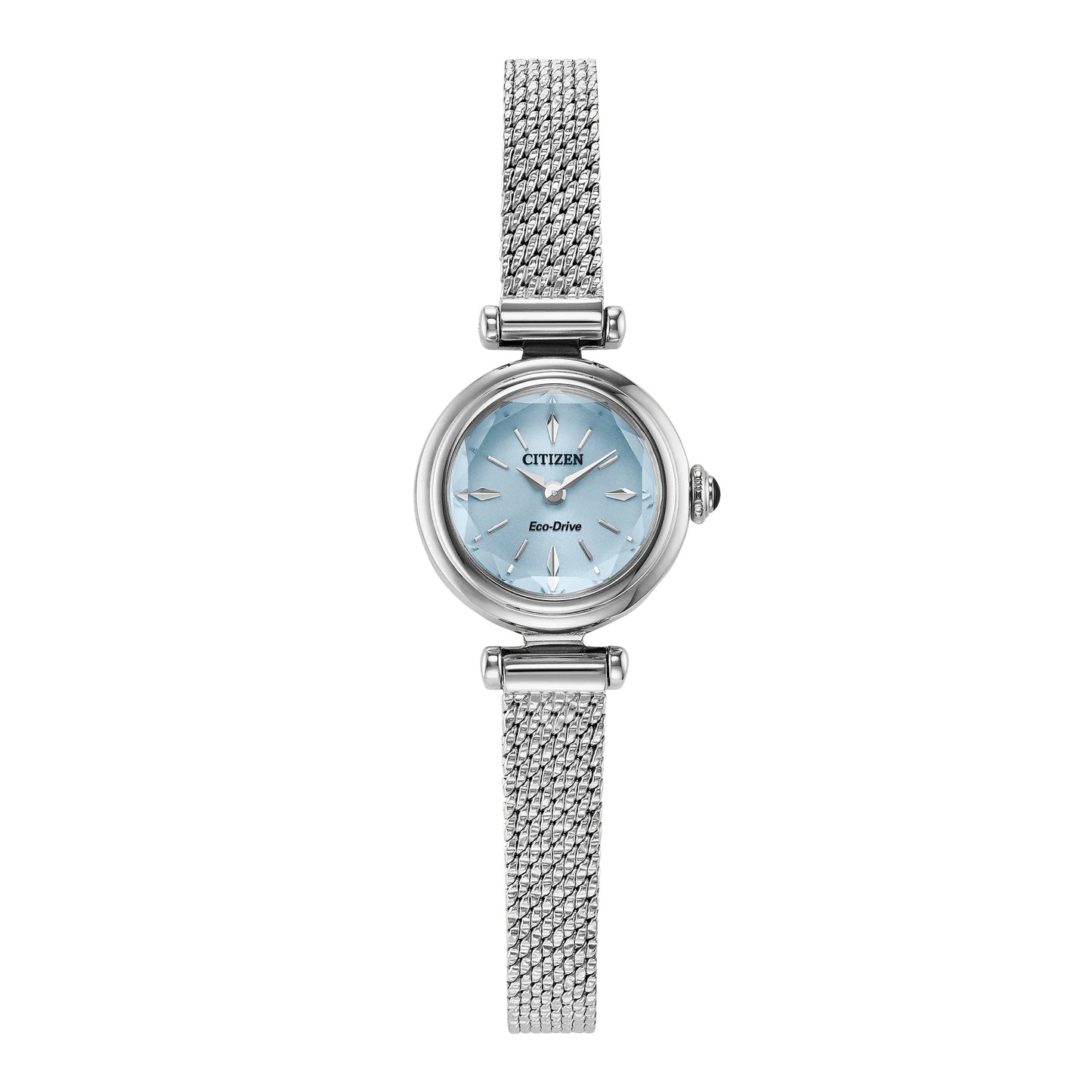 Citizen Eco-Drive Fio Light Blue Dial Stainless Steel Watch 18.4mm - EG7081-51L
