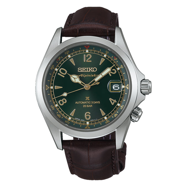 Prospex Men Automatic Green Dial Analog Leather Seiko Watch SPB507J1