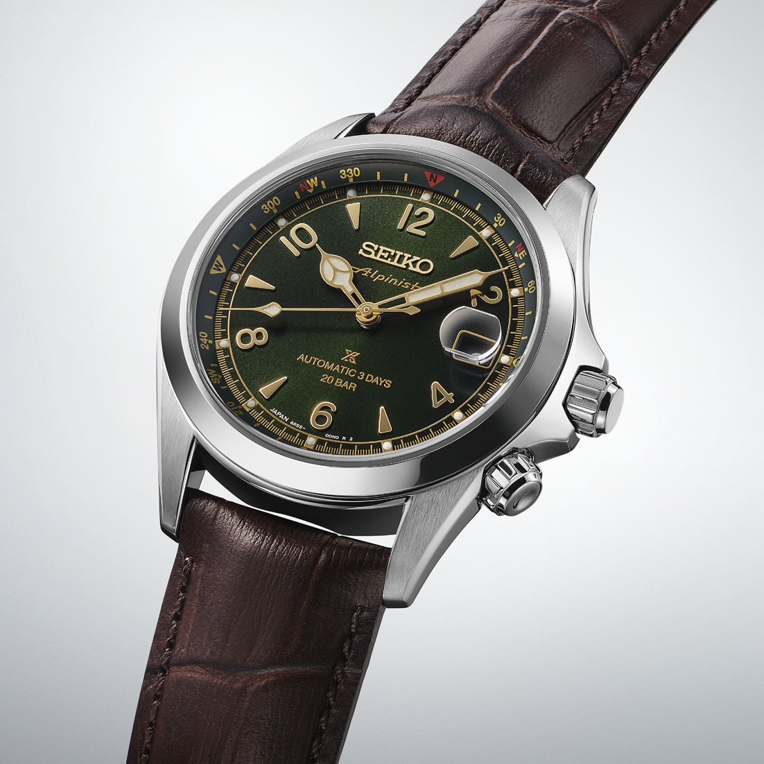 Prospex Men Automatic Green Dial Analog Leather Seiko Watch SPB507J1