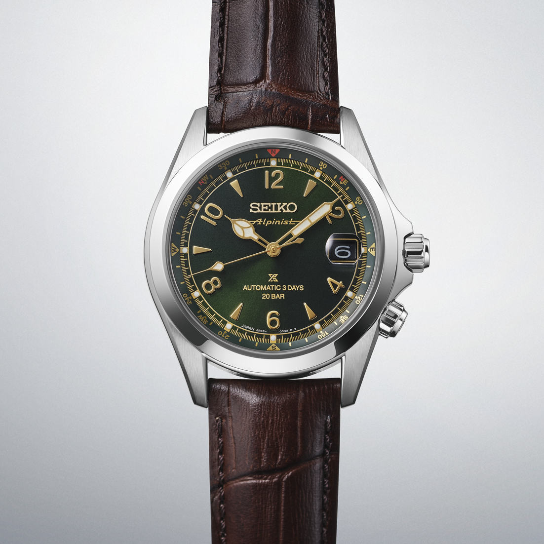 Prospex Men Automatic Green Dial Analog Leather Seiko Watch SPB507J1