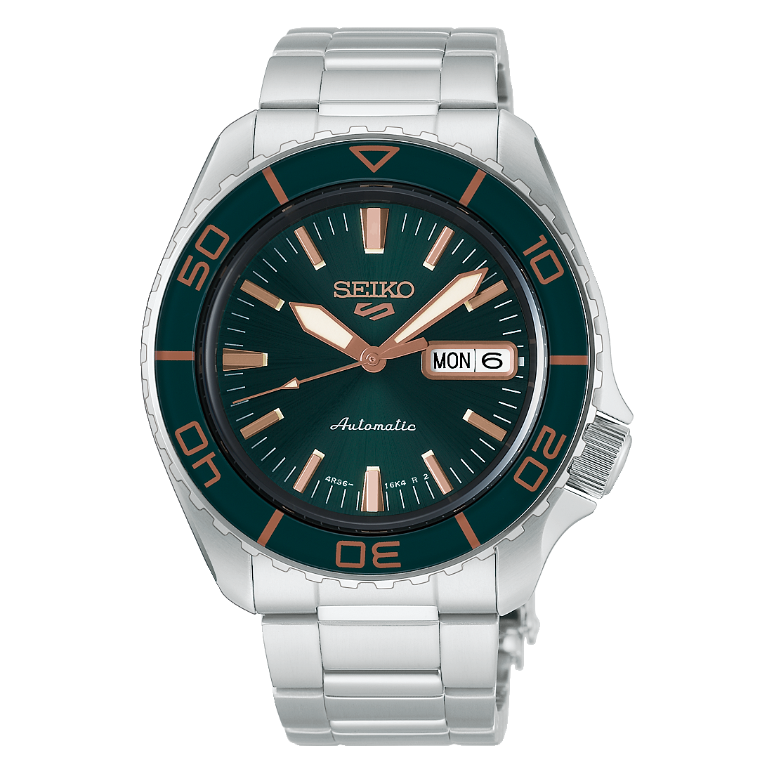 Seiko 5 Sports HDB005 Tweed Green SKX Automatic Watch 42.5mm