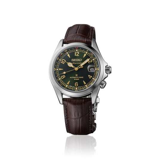 Prospex Men Automatic Green Dial Analog Leather Seiko Watch SPB507J1