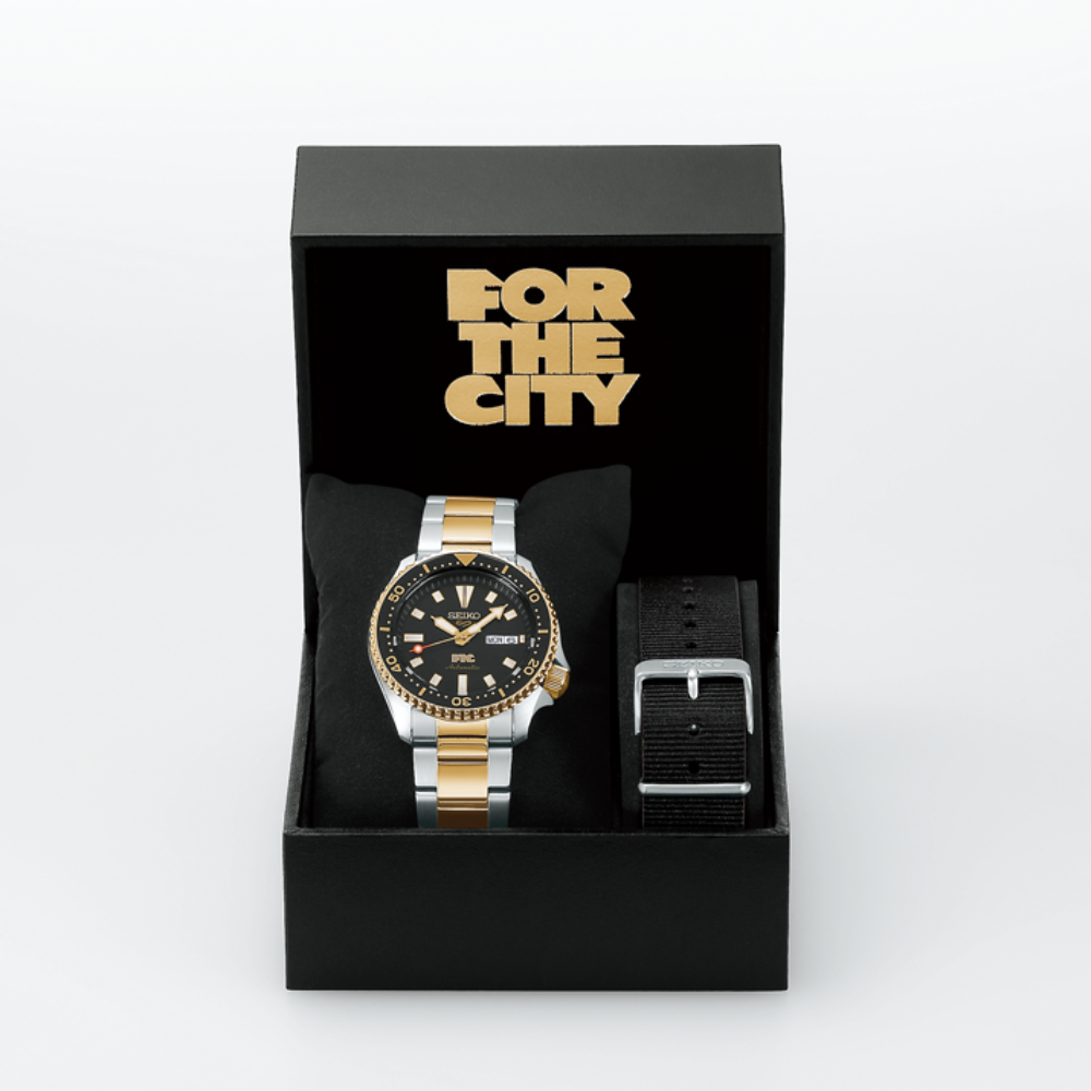 Seiko 5 Sports HDB011 x FTC 40th Anniversary Limited Edition – Black Dial, Two-Tone