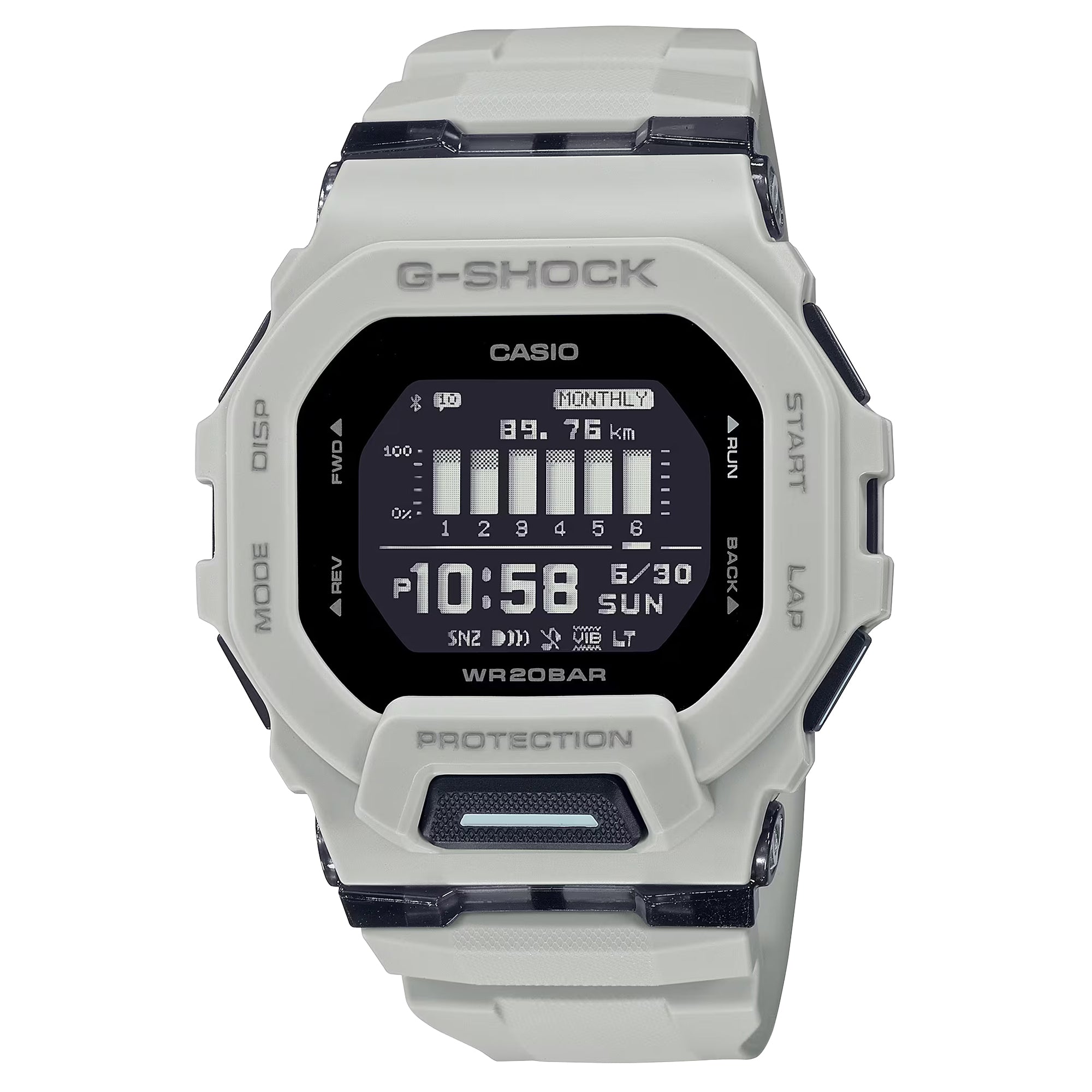 CASIO G-Shock G-Squad GBD-200 Series White Resin Watch | GBD200UU-9