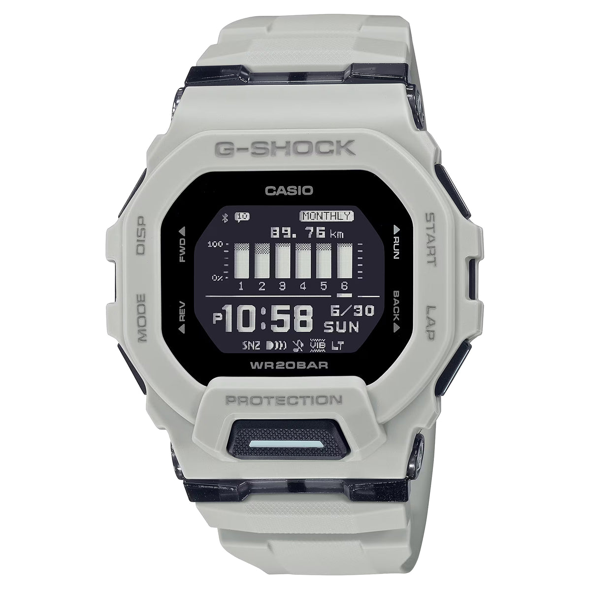CASIO G-Shock G-Squad GBD-200 Series White Resin Watch | GBD200UU-9