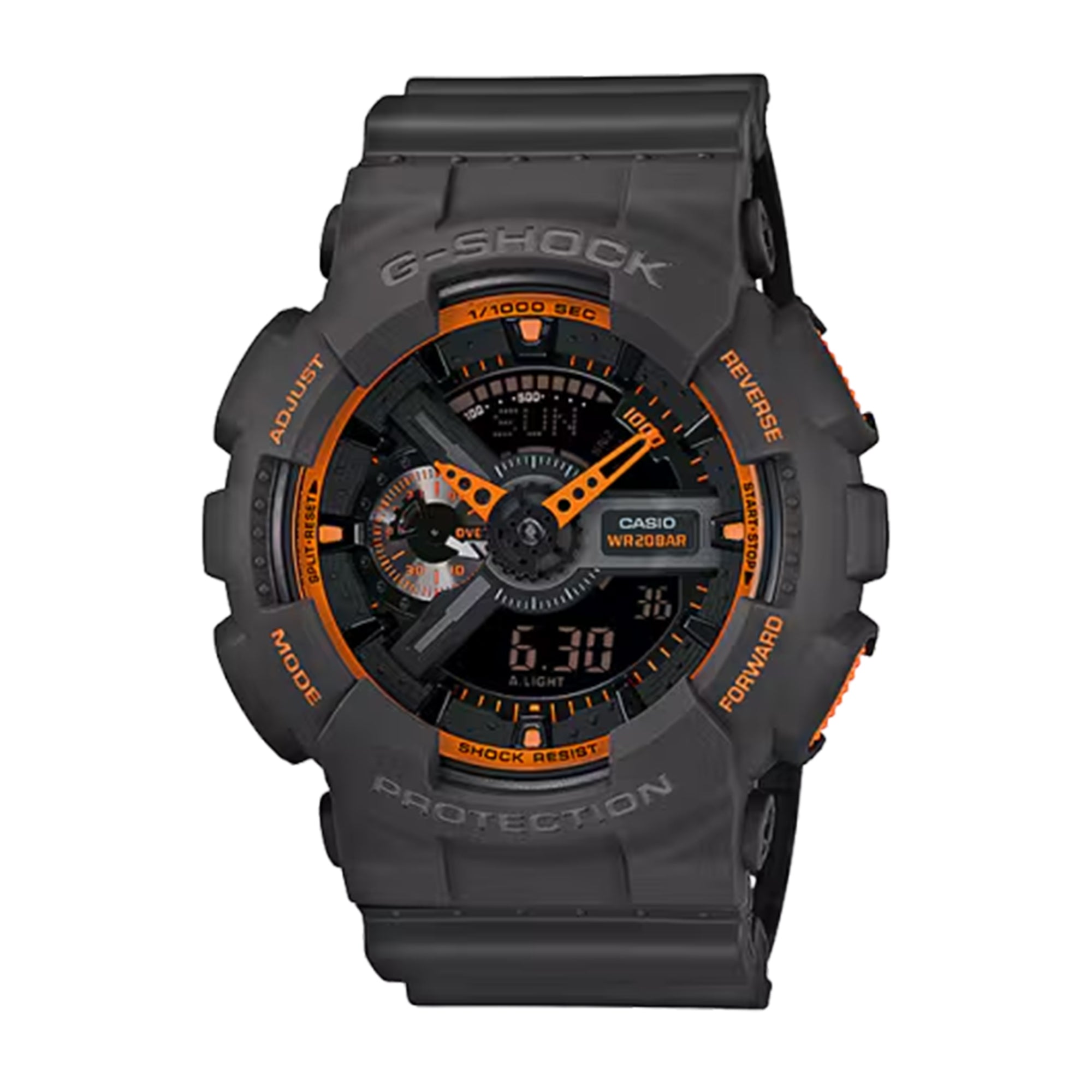 Casio G-Shock GA-110TS-1A4 Gray Orange Quartz Watch