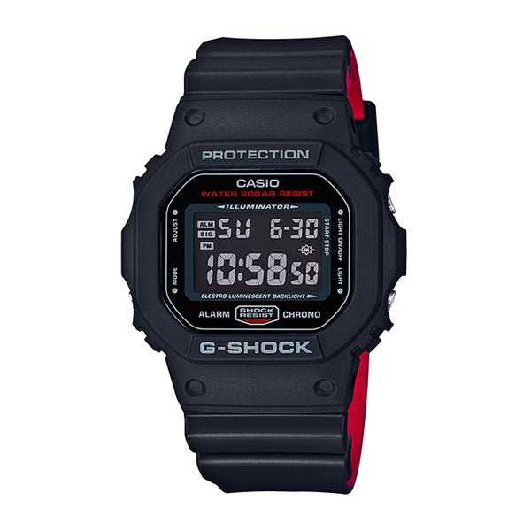 G SHOCK RED AND BLACK WATCH