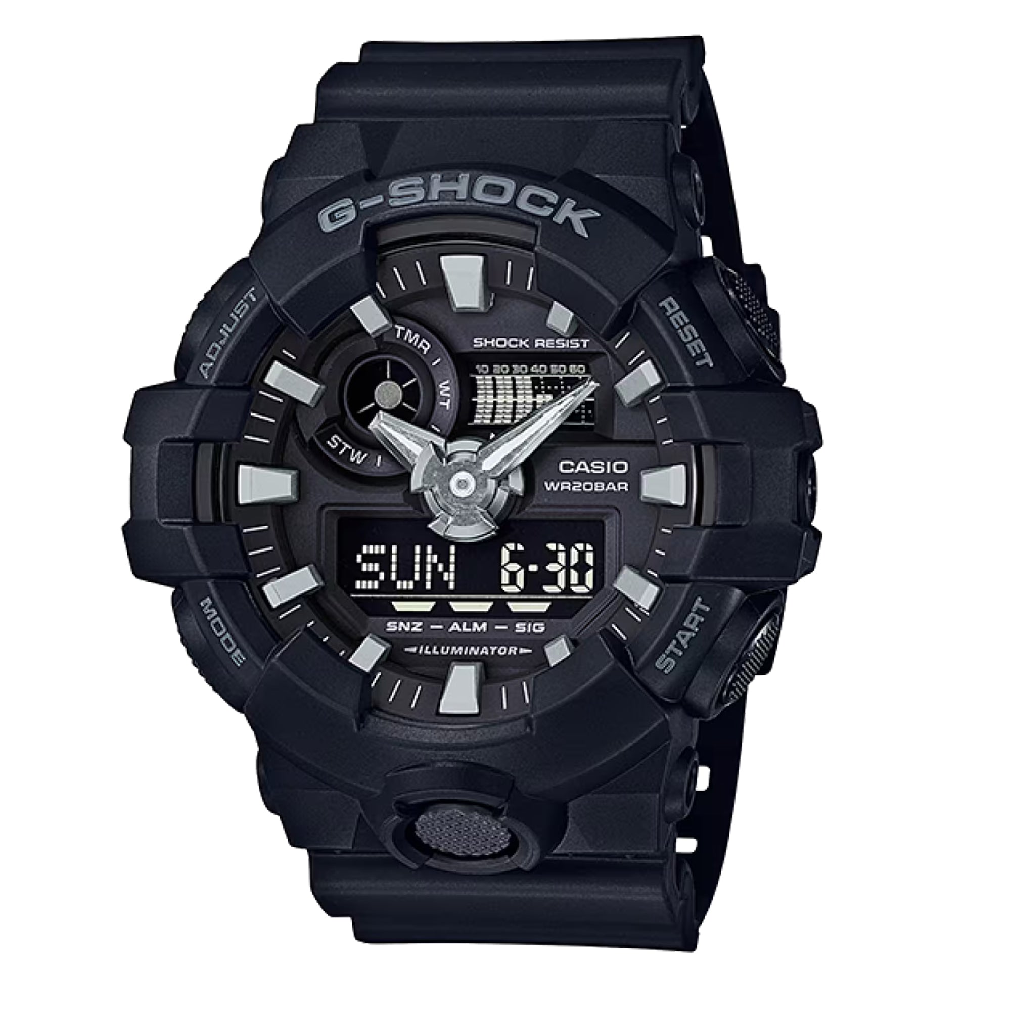 Casio Casio GA700-1B Men's Luxury Watches Black Quartz Ana-Digi Dial Sporty Wrist Watch G-Shock Daily