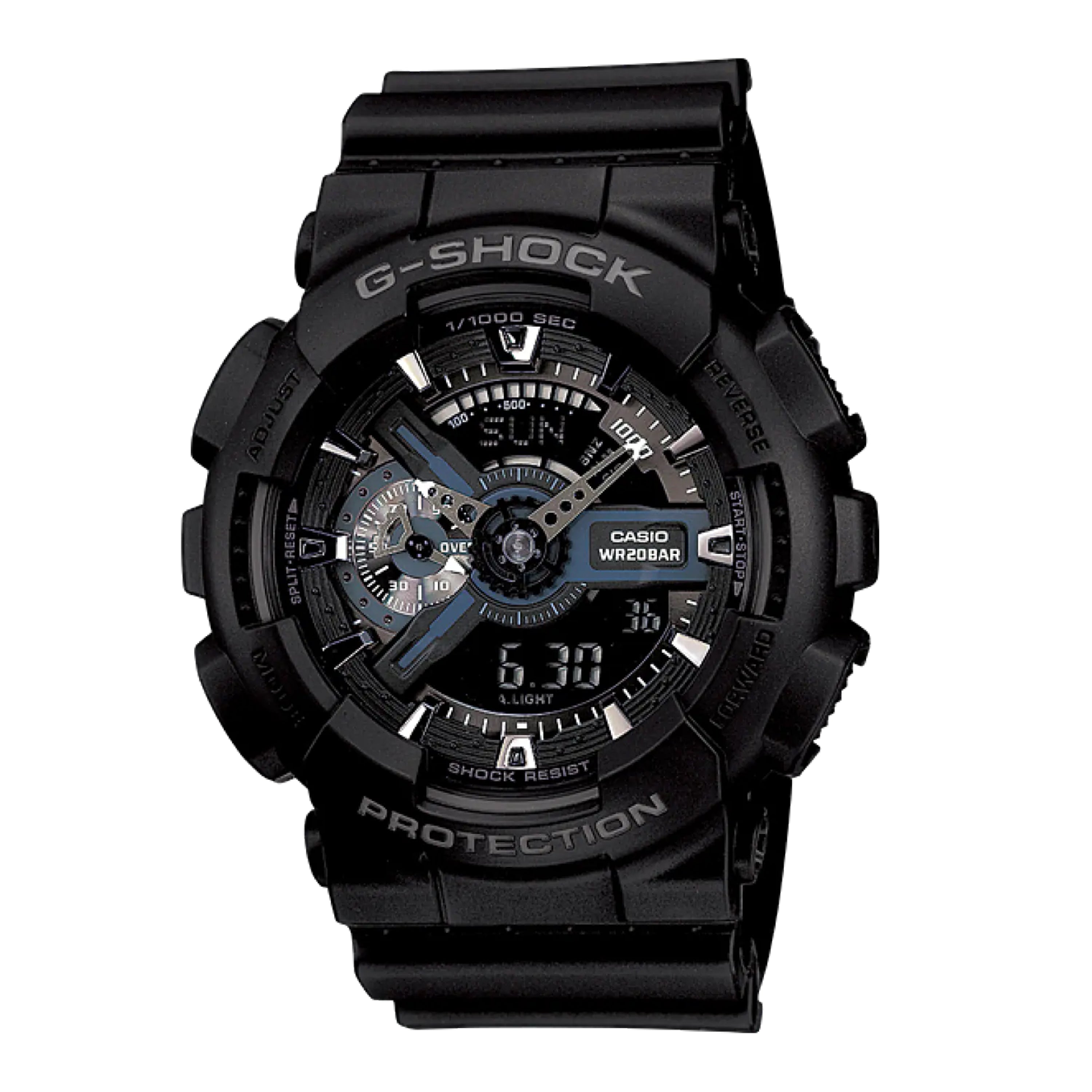 Men's Casio G-Shock Classic Black Resin Strap Watch (Model: GA110-1B)