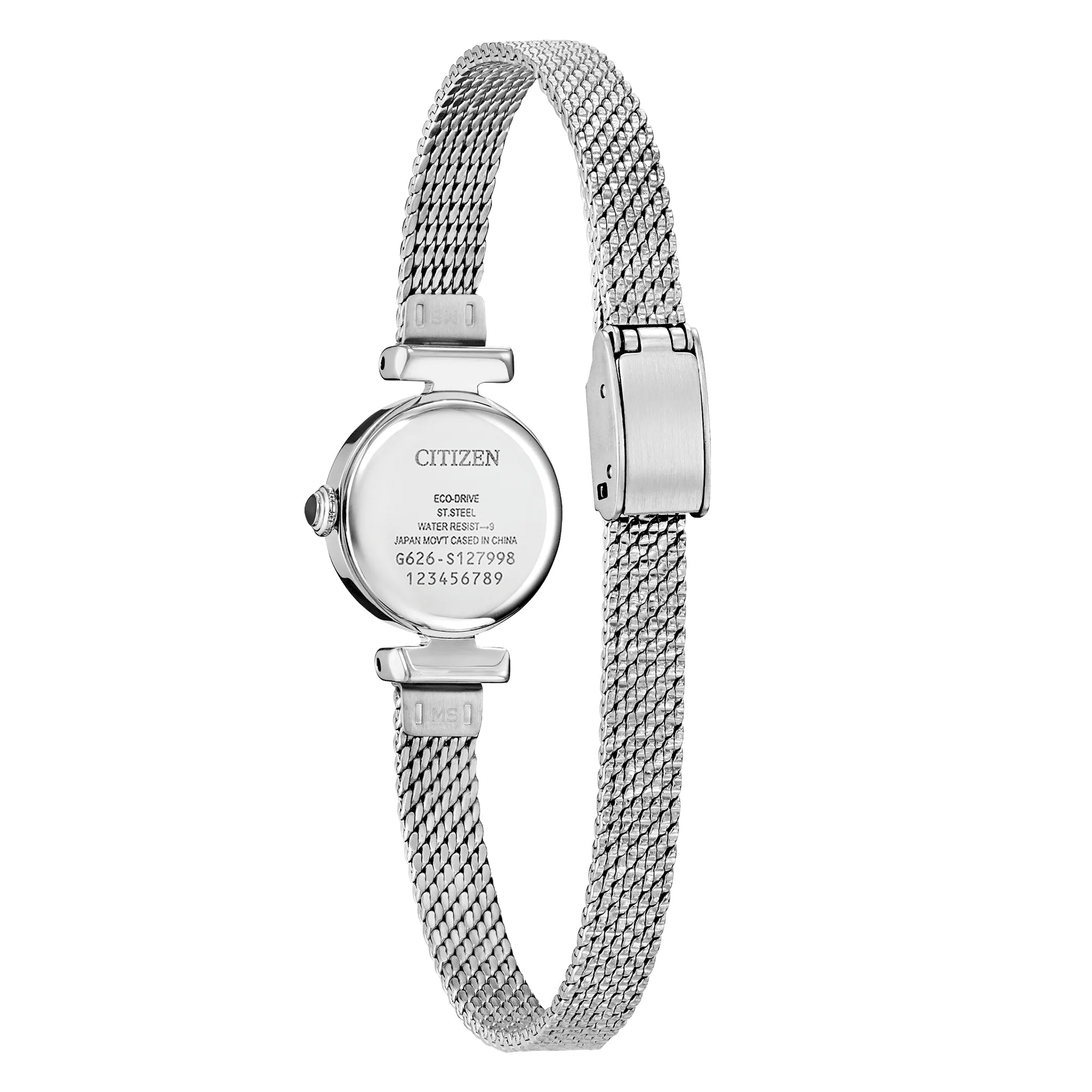 WOMENS mini blue citizen eco drive watch