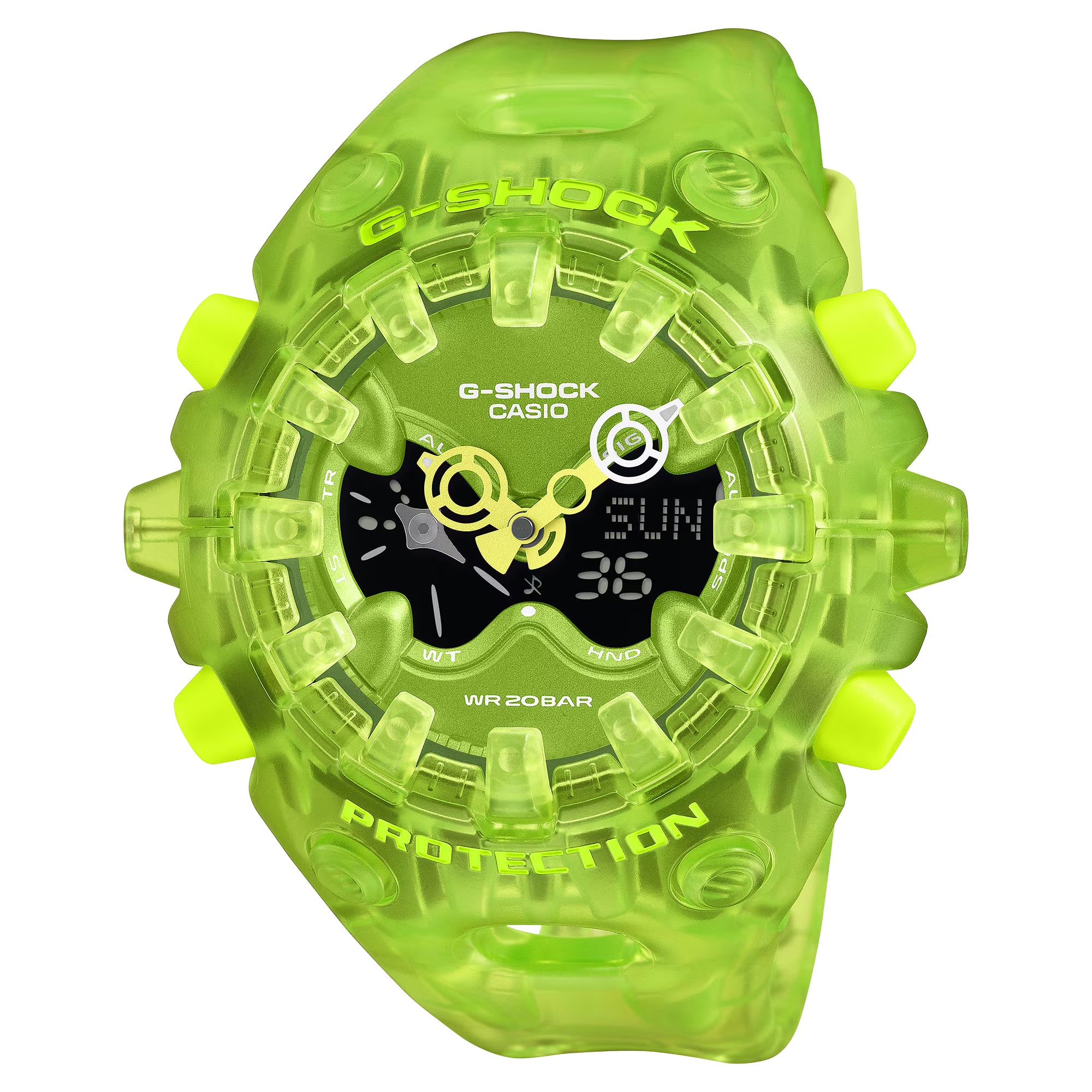 G-Shock Men's Japanese Quartz Analog Digital Green Resin Watch 58.2mm