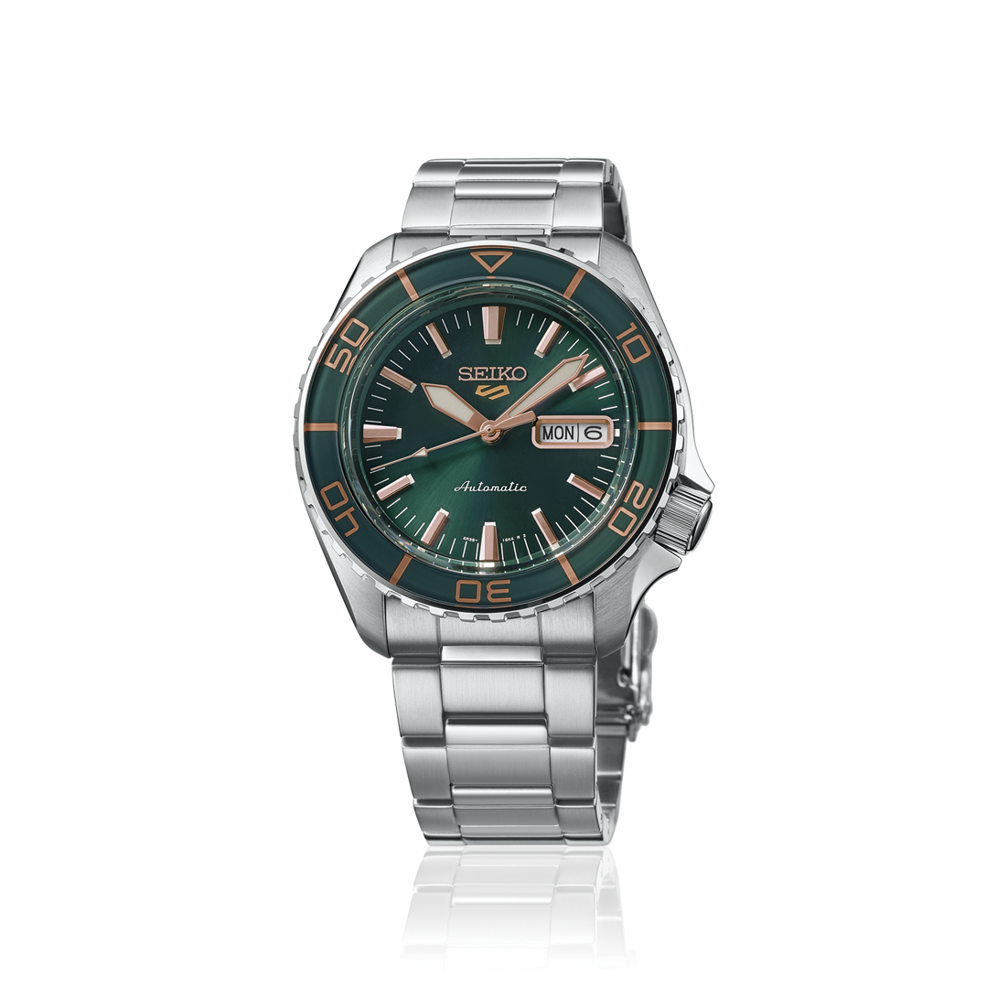 Seiko 5 Sports HDB005 Tweed Green SKX Automatic Watch 42.5mm
