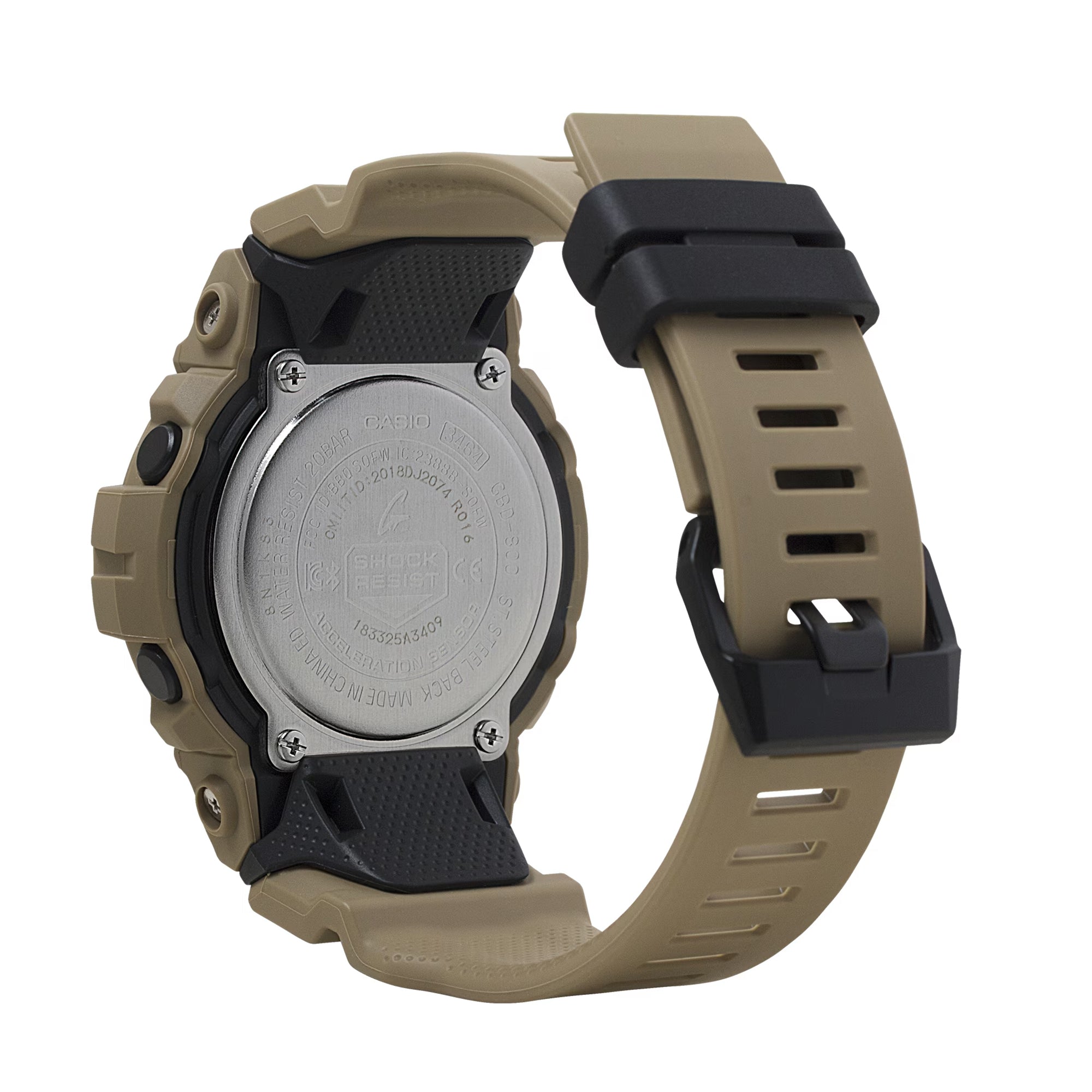 Men's Casio G-Shock Digital Power Trainer Connected Brown Resin Watch GBD800UC-5