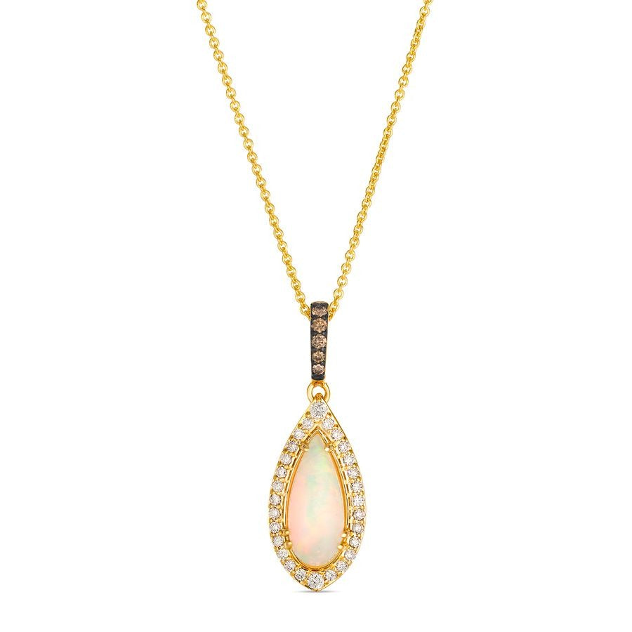 Le Vian 14K Honey Gold™ Pendant | Neopolitan Opal® 7/8 cts. | Chocolate diamonds® cts., Nude diamonds™ 1/6 cts.