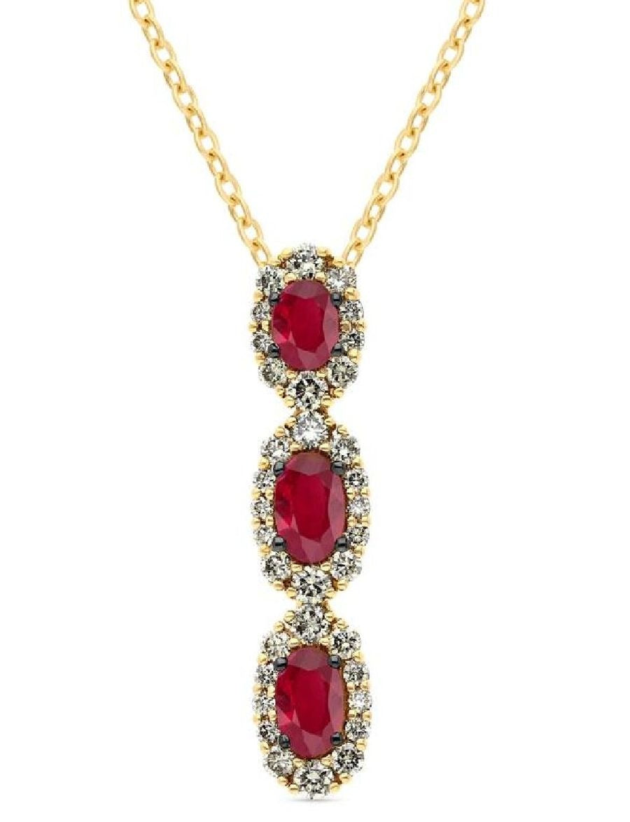 Le Vian 14K Honey Gold™ Pendant | Passion Ruby® 3/4 cts. | Nude diamonds™ 3/8 cts.