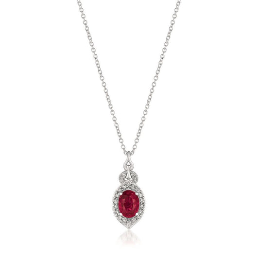 Le Vian 14K Vanilla Gold® Pendant | Passion Ruby® 3/4 cts. | Vanilla diamonds® 1/5 cts.
