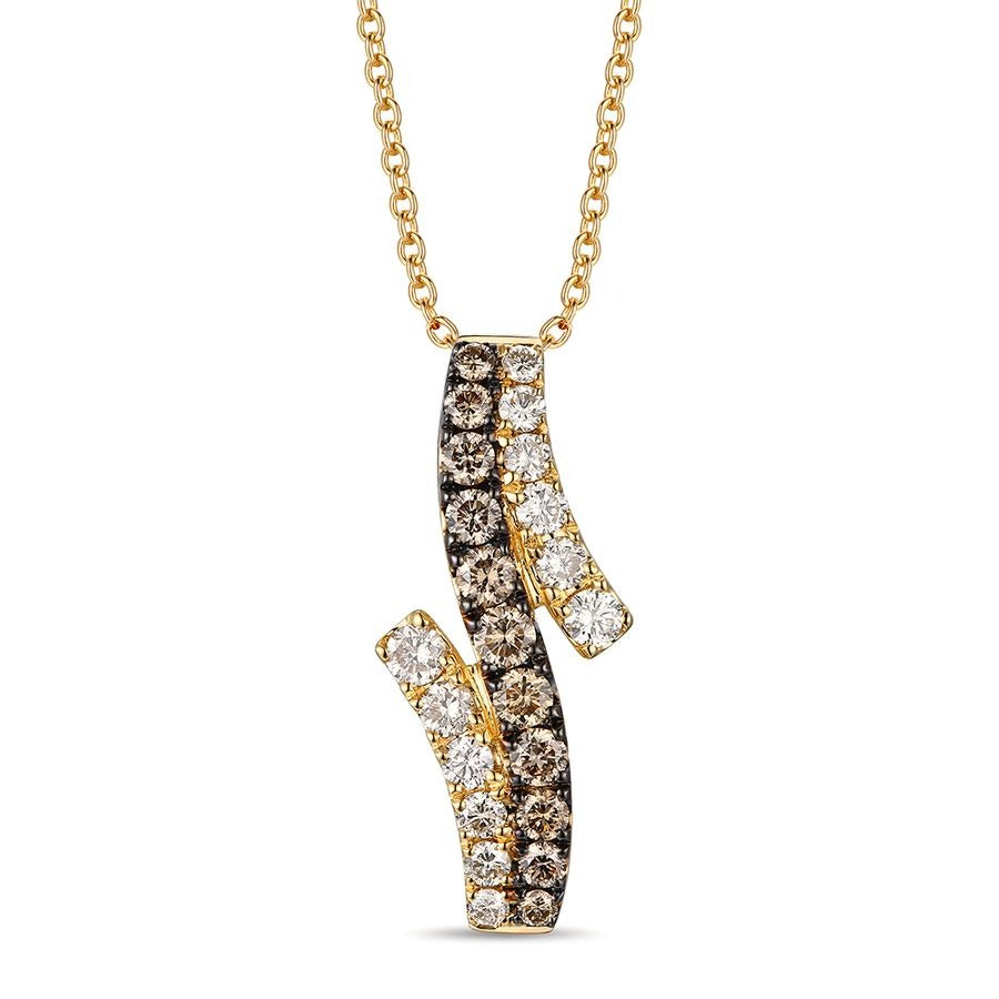 Le Vian 14K Honey Gold™ Pendant | Chocolate diamonds® 1/3 cts., Nude diamonds™ 1/3 cts.