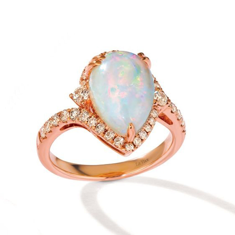 Le Vian 14K Strawberry Gold® Ring | Neopolitan Opal® 2 1/5 cts. | Nude diamonds™ 1/2 cts.