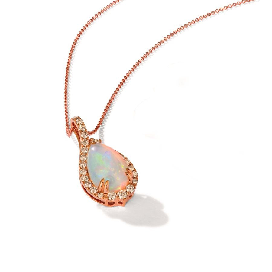 Le Vian 14K Strawberry Gold® Pendant | Neopolitan Opal® 2 1/5 cts. | Nude diamonds™ 5/8 cts.