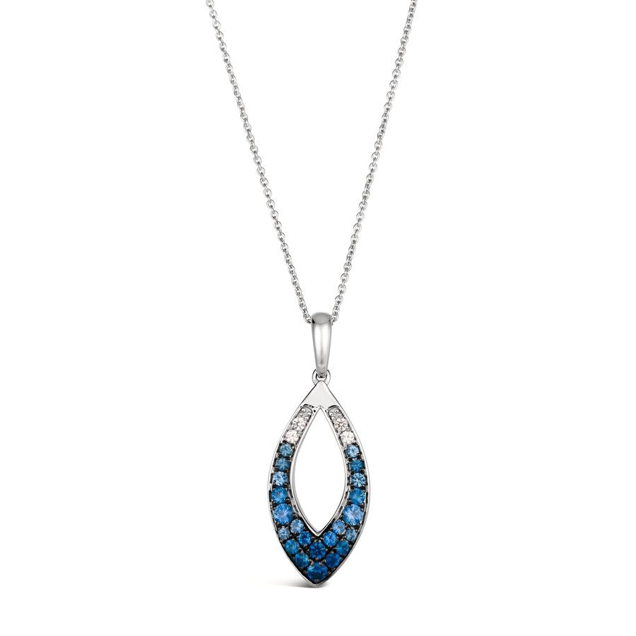 Le Vian 14K Vanilla Gold® Pendant | Denim Ombré® Sapphire 1/2 cts., Vanilla Sapphire™ 1/15 cts.