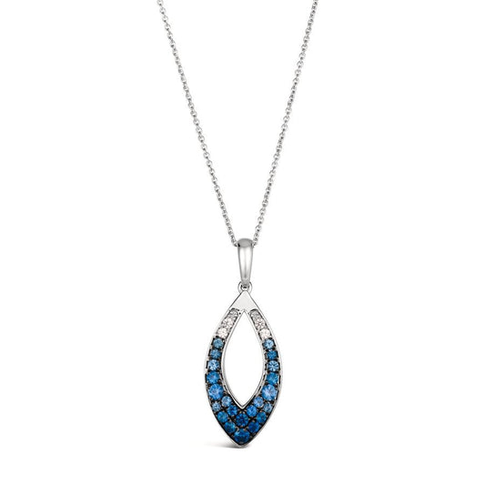 Le Vian 14K Vanilla Gold® Pendant | Denim Ombré® Sapphire 1/2 cts., Vanilla Sapphire™ 1/15 cts.