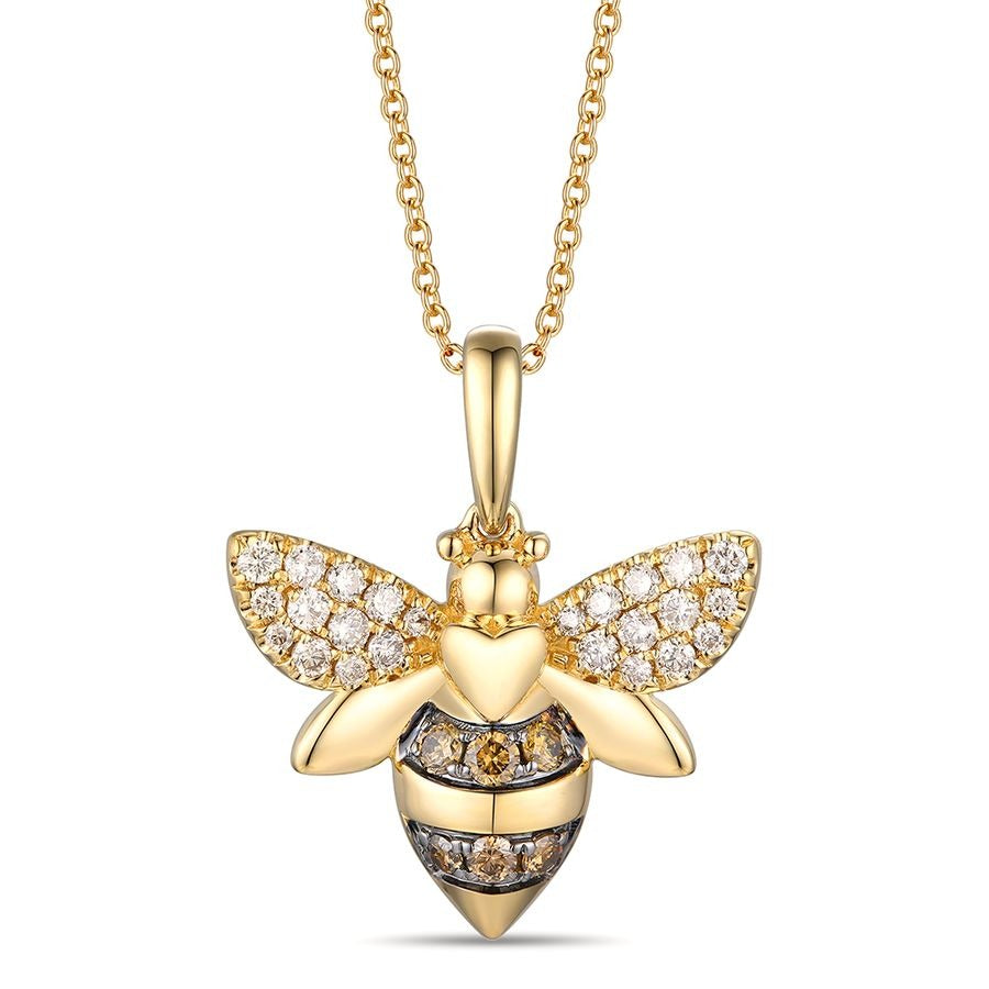 Le Vian 14K Honey Gold™ Pendant | Chocolate diamonds® 1/5 cts., Nude diamonds™ 1/3 cts.