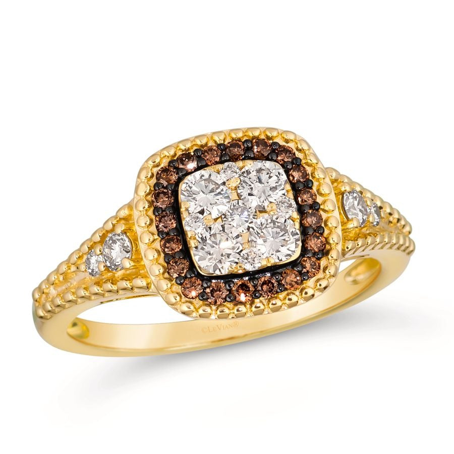 Le Vian 14K Honey Gold™ Ring | Nude diamonds™ 1/2 cts., Chocolate diamonds® 1/6 cts.