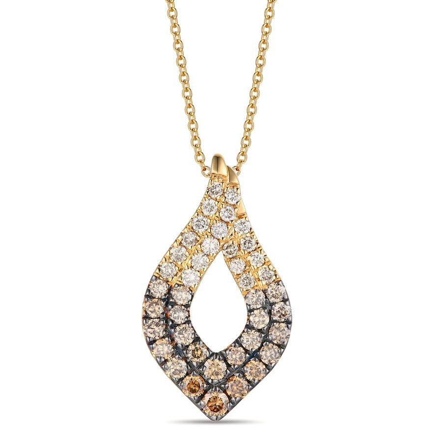 Le Vian 14K Honey Gold™ Pendant | Chocolate ombré® diamonds 1 cts.