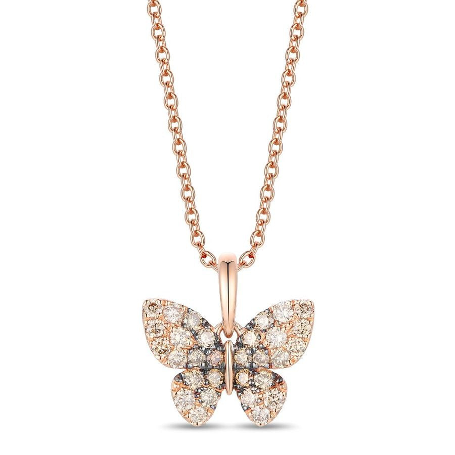 Le Vian 14K Strawberry Gold® Pendant | Chocolate ombré® diamonds 5/8 cts.