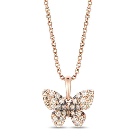 Le Vian 14K Strawberry Gold® Pendant | Chocolate ombré® diamonds 5/8 cts.