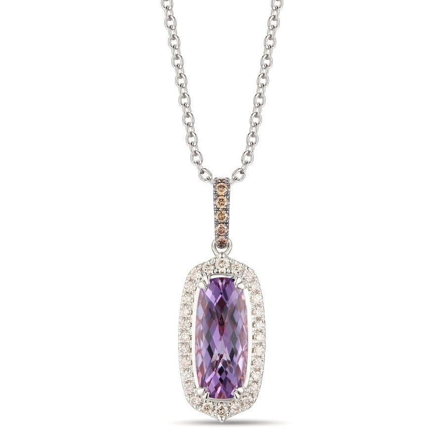 Le Vian 14K Vanilla Gold® Pendant | Grape Amethyst™ 1 5/8 cts. | Chocolate diamonds® 1/20 cts., Nude diamonds™ 1/6 cts.