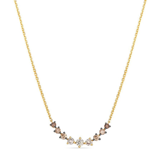 Le Vian 14K Honey Gold™ Adjustable Necklace | Chocolate ombré® diamonds 1/2 cts.