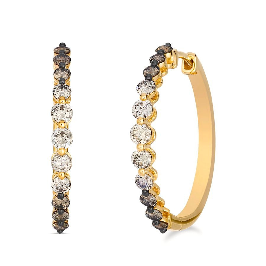 Le Vian 14K Honey Gold™ Earrings | Chocolate ombré® diamonds 1 1/5 cts.