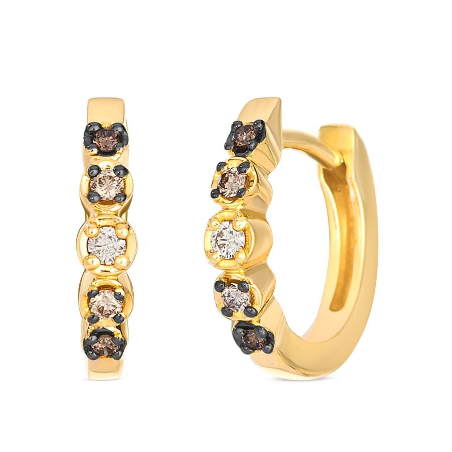 Le Vian 14K Honey Gold™ Earrings | Chocolate ombré® diamonds 1/10 cts.
