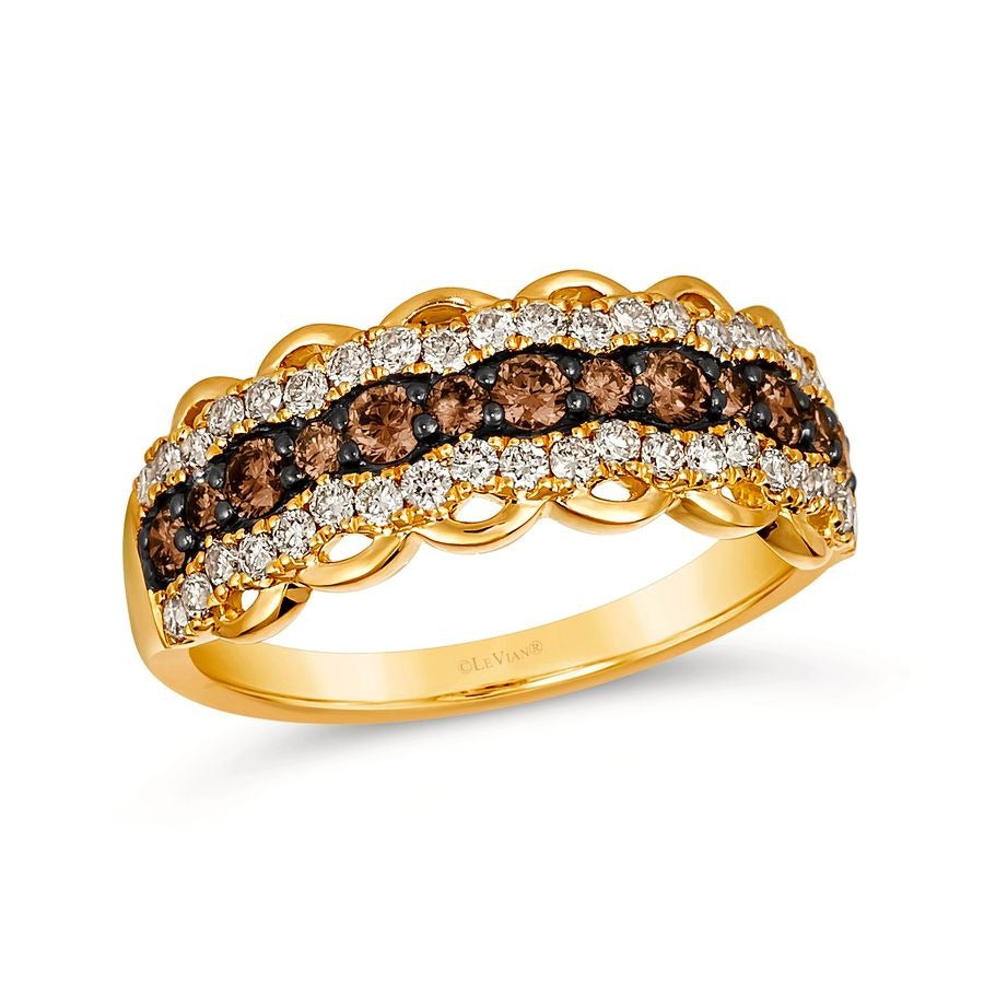 Le Vian 14K Honey Gold™ Ring | Chocolate diamonds® 1/2 cts., Nude diamonds™ 3/8 cts.
