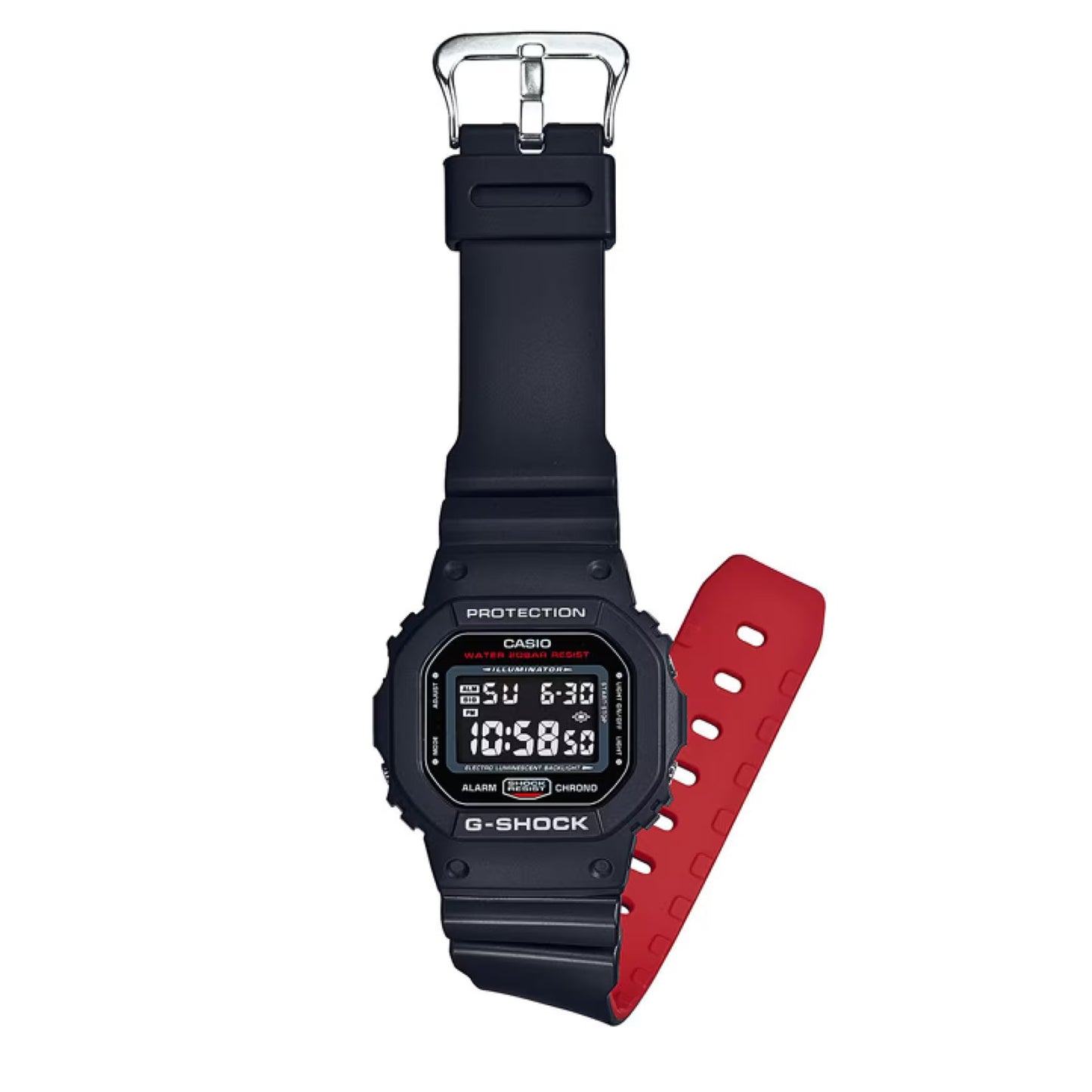 G SHOCK RED AND BLACK WATCH