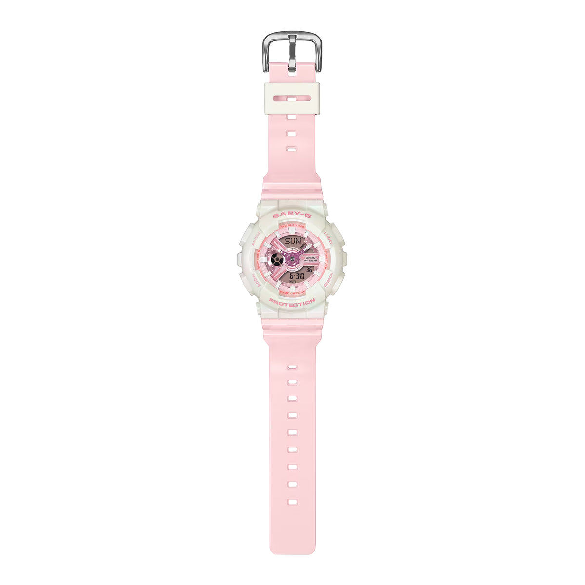 Casio Women's Analog-Digital Watch Pink Resin BA-110PD-4ACR