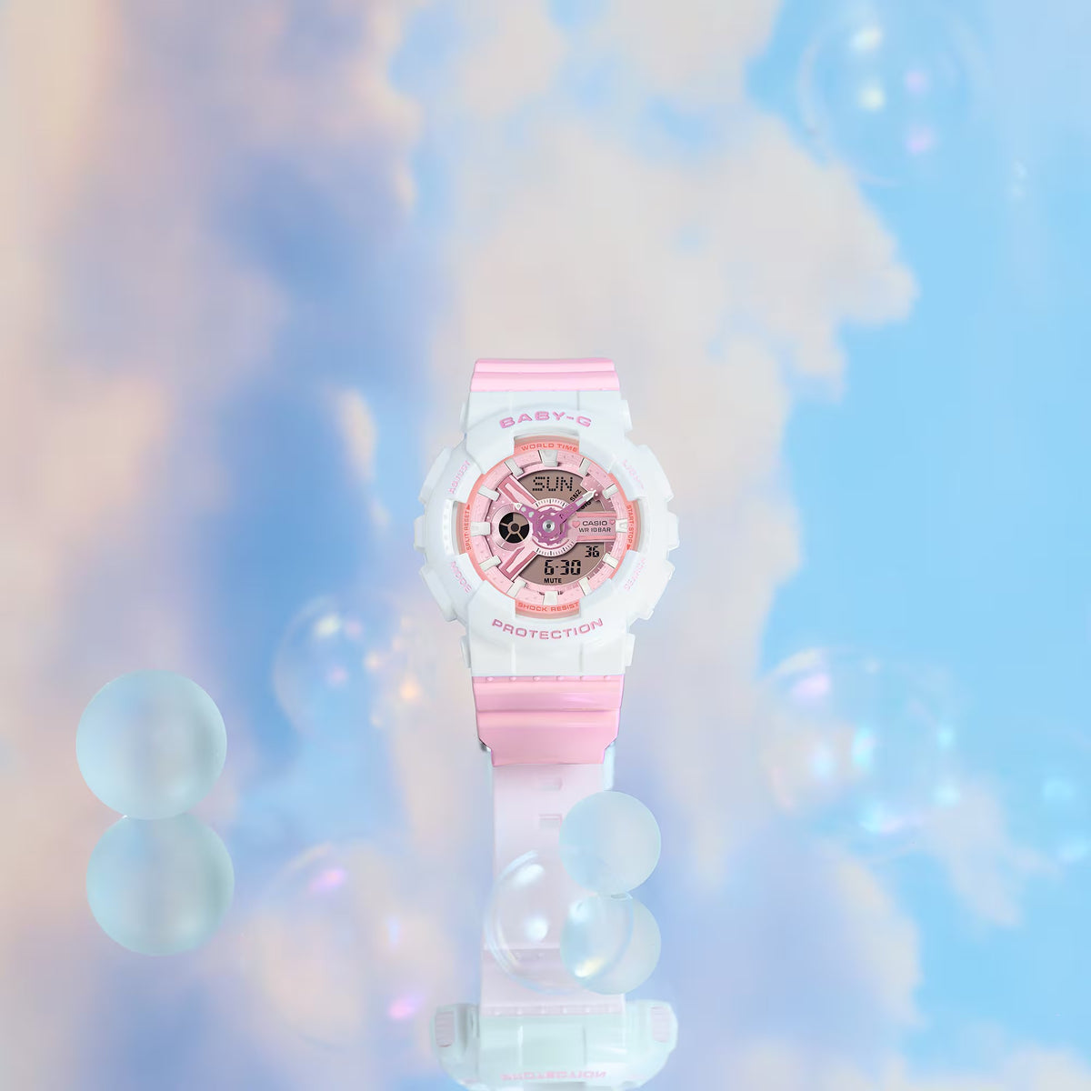 Casio Women's Analog-Digital Watch Pink Resin BA-110PD-4ACR