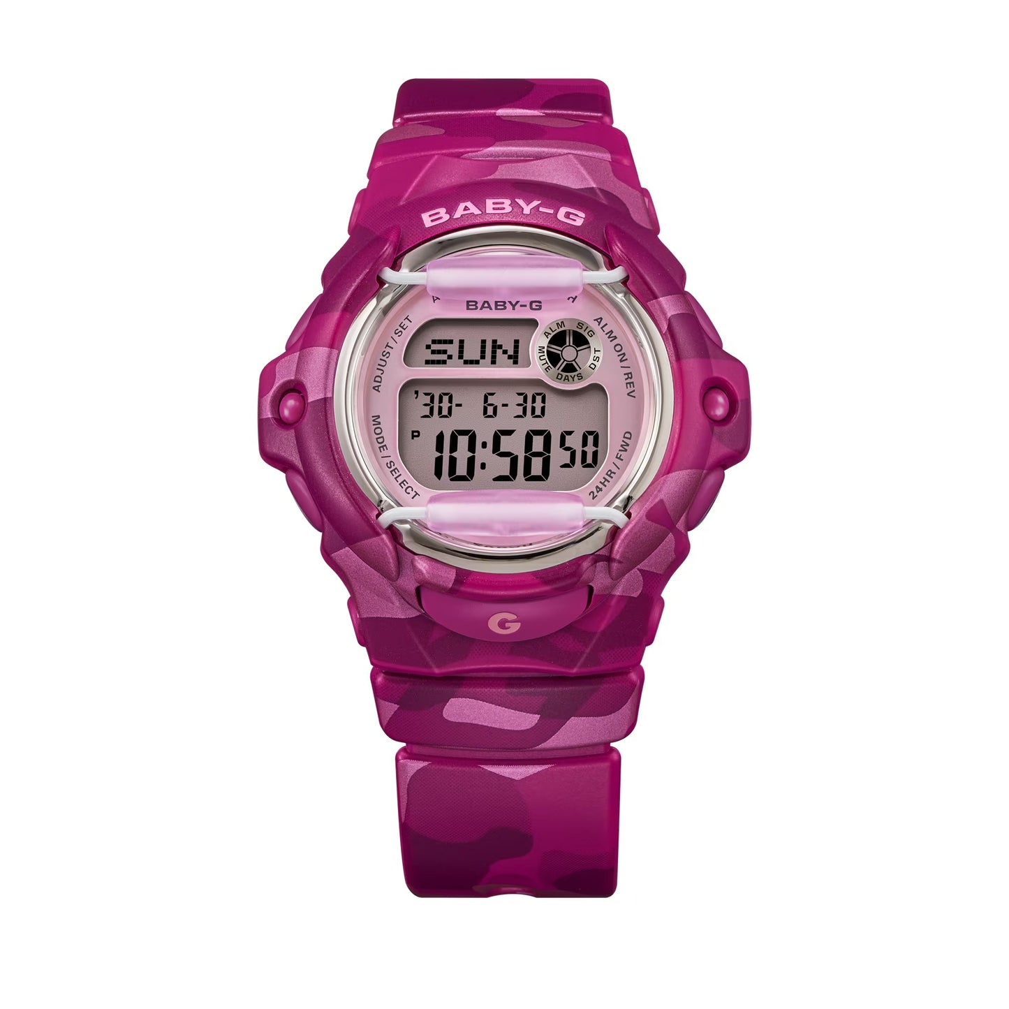 G-Shock Baby-G Women's Pink Resin Digital Watch 42.6mm