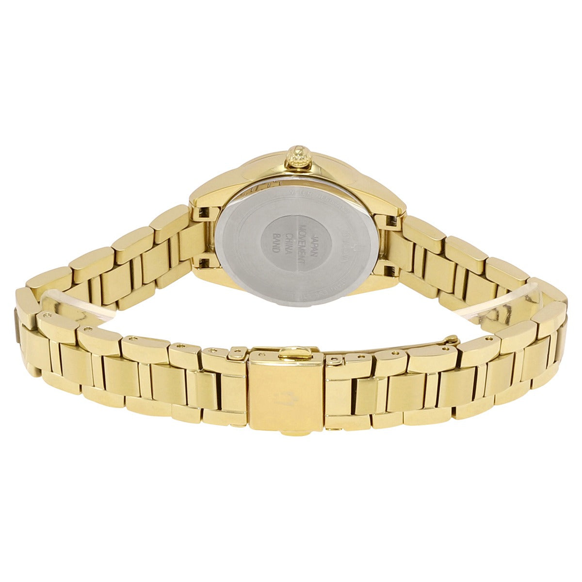 Ladies' Bulova Classic Sutton Diamond-Accent Gold-Tone Bracelet Watch | 28mm | 97P150