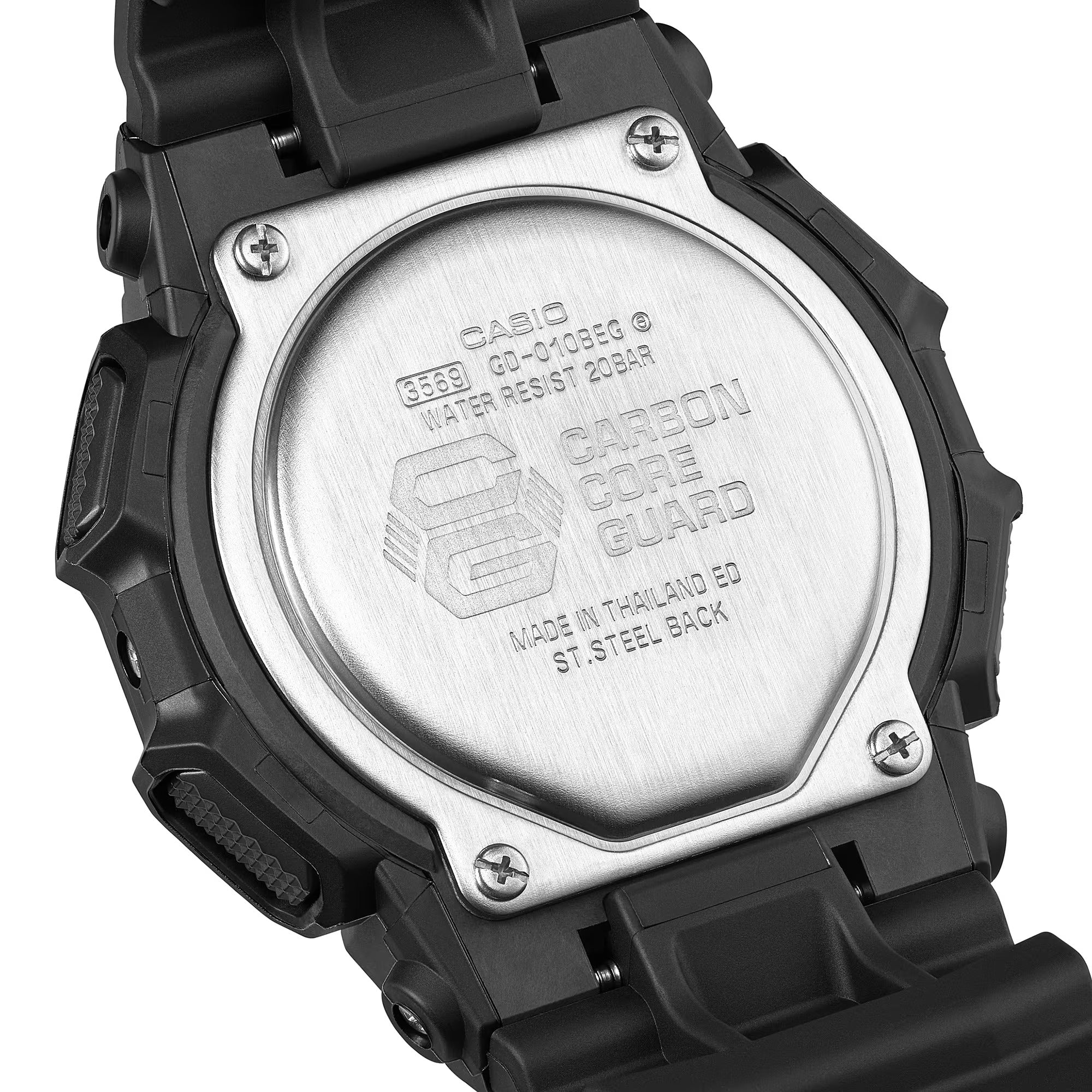 Casio G-Shock Digital Elector Green Black Resin Strap Watch - GD010BEG-1