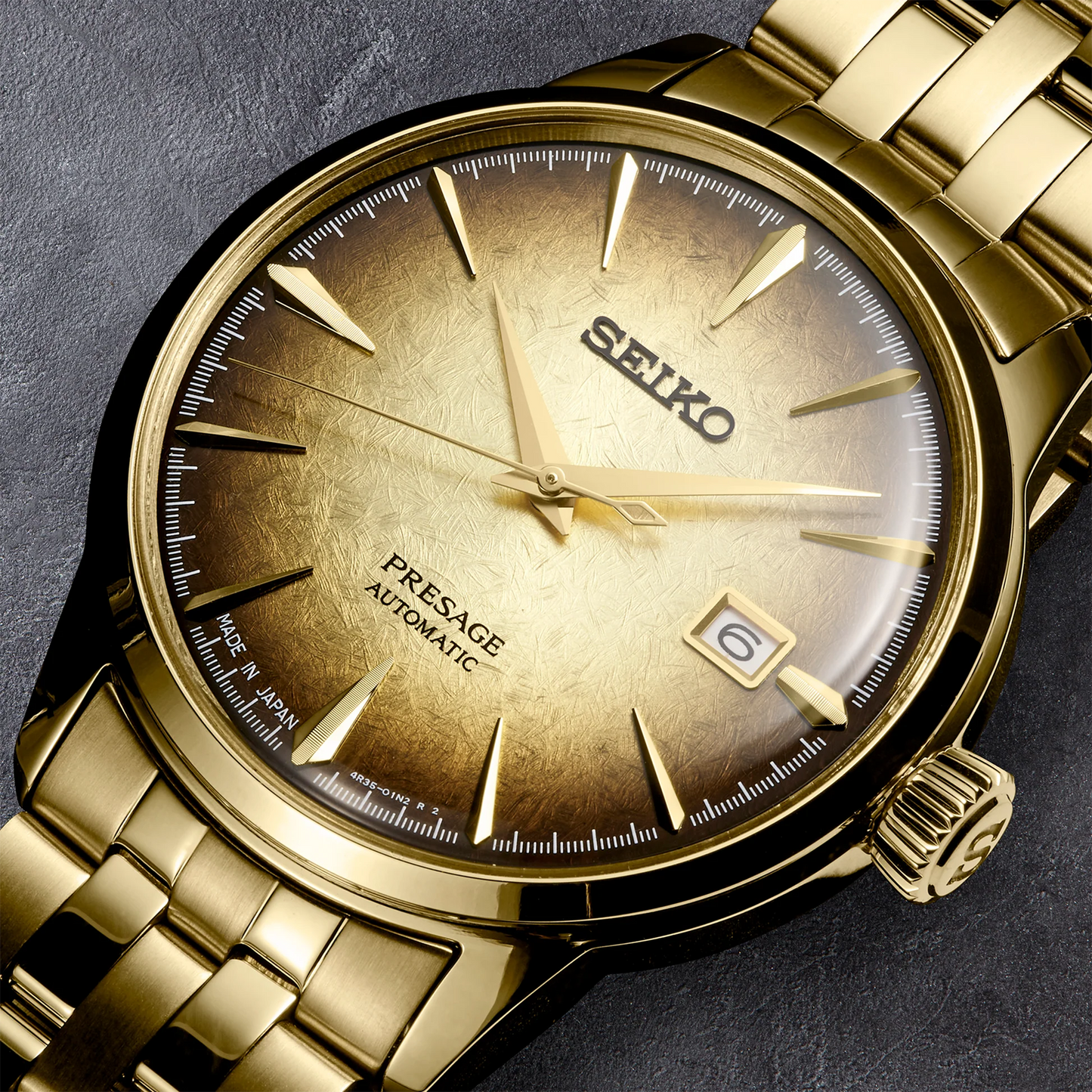 Men's Seiko Presage Cocktail Time Gold
