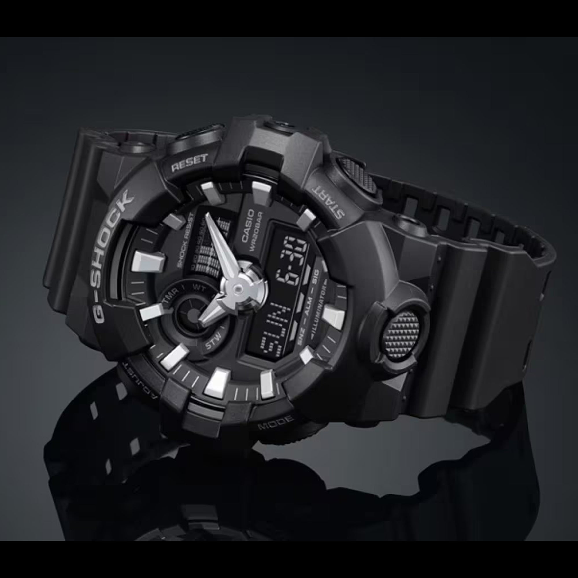 Casio Casio GA700-1B Men's Luxury Watches Black Quartz Ana-Digi Dial Sporty Wrist Watch G-Shock Daily